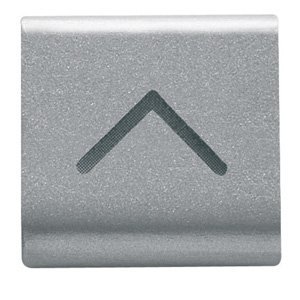 Gewiss Cserélhető kapcsológomb - 22X22MM - Függőleges nyíl szimbólummal - Titánium - CHORUSMART