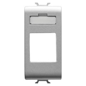 Gewiss Adatkábel csatlakozó adapter - AMP/KEYSTONE jack - 1 modulos - Titánium - CHORUSMART