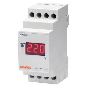 Gewiss Diditális feszültségmérő direkt kapcs.dással - 0/500V - 2 modul termékfotó