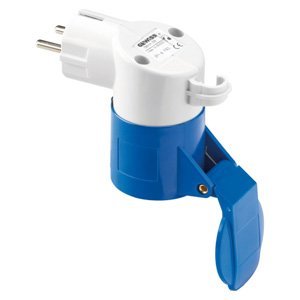 Gewiss System adapter - Háztartási ÉS ipari használatra IP44 - Csatlakozó dugó 2P+E 16A 250V ac 50/60HZ NÉMET/FRANCIA - Csatlakozó-aljzat 2P+E 16A 230V ac termékfotó