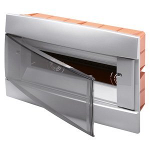 Gewiss Dekoratív kiselosztó - Süllyesztett - Sorkapcsok csatlakoztatására előkészítve - 250X195X26 - Fényes titánium -8+1 /2M termékfotó