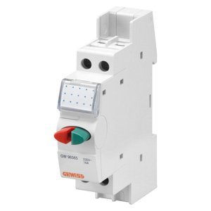 Gewiss Nyomógomb - Dupla - ZÖLD/PIROS - 16A 1NO+1NC 250V - 1 modul