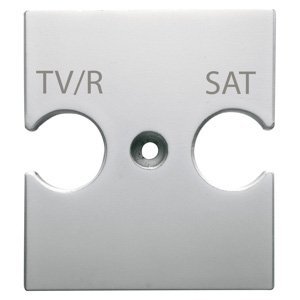 Gewiss Csatlakozó-aljzat előlap - TV/R-SAT kombinált csatlakozó-aljzathoz - Titánium - CHORUSMART termékfotó