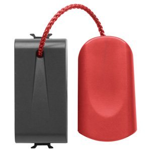 Gewiss Nyomógomb 1P 250V AC - NO 16A - Húzózsinórral - 1 modulos - Szatén fekete - CHORUSMART