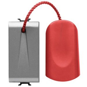 Gewiss Nyomógomb 1P 250V AC - NO 16A - Húzózsinórral - 1 modulos - Titánium - CHORUSMART