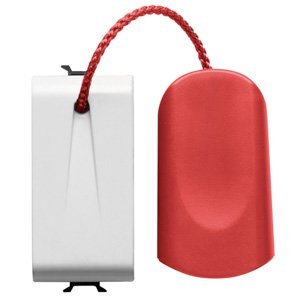 Gewiss Nyomógomb 1P 250V AC - NO 16A - Húzózsinórral - 1 modulos - Szatén fehér - CHORUSMART