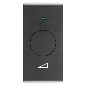 Gewiss Elektronikus szabályozógomb vezérlőgombbal REZISZTÍV/INDUKTÍV fogyasztókhoz - 1 modul - System black