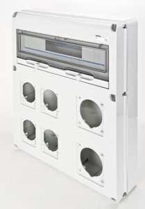Gewiss Q-din 20 modul - 2 modulos iec 309 63A + 4 modulos iec 309 16/32A - IP65 termékfotó