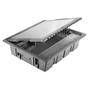 Gewiss Padló alatti szerelvénydoboz - Rozsdamentes acél fedél - 20 modul - System