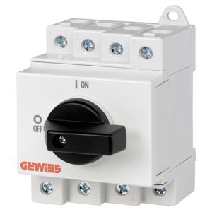Gewiss Forgókaros szakaszoló kapcs. - 2P 25A 600V DC - 3,5 modul termékfotó