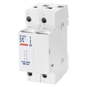 Gewiss Leszerelhető olvadóbizt. foglalat - 2P 10,3X38 1000V DC 20A - 1 modul