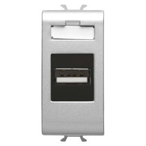 Gewiss Usb aljzat - 1 modulos - Titánium - CHORUSMART
