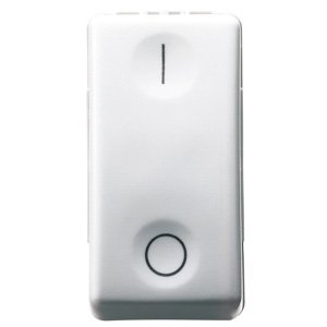 Gewiss Kétpólusú kapcs. 2P 250V ac - 16AX - Semleges - Szimbólum: 0/I - 1 modul - System white