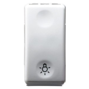 Gewiss Nyomógomb 1P 250V ac - NO 10A - Lámpa szimbólum - 1 modul - System white termékfotó
