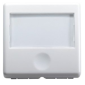 Gewiss Nyomógomb névtáblával 250V ac - 1P NO 10A megvilágítható - 2 modul - System white