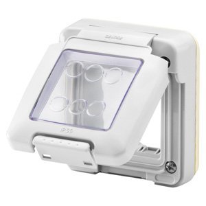Gewiss Combi IN - Vízálló dobozfedél -2 férőhely - System - IP55 - Szürke RAL 7035 termékfotó