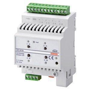 Gewiss Fényerőszabályozó aktuátor LED világításhoz - 12-24 V DC - Cvd - 4 csatornás - Knx - IP20 - 4 modulos - Kalapsínre szerelhető