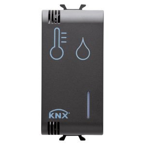 Gewiss PÁRATARTALOM/HŐMÉRSÉKLET érzékelő - Knx - 1 modulos - Fekete - CHORUSMART termékfotó