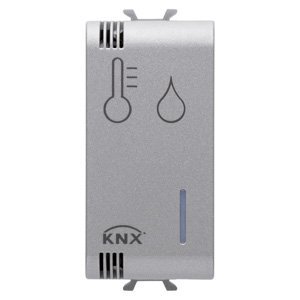 Gewiss PÁRATARTALOM/HŐMÉRSÉKLET érzékelő - Knx - 1 modulos - Titánium - CHORUSMART