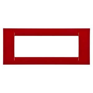 Gewiss Virna díszítőkeret - Fényes technopolimer - 6 férőhely - Klasszikus burgundi - System