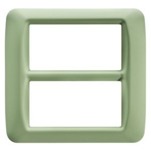 Gewiss Top system díszítőkeret - Technopolimer - Fényes felület - 8 férőhely (4+4 átfedés) - Velencei zöld - System termékfotó