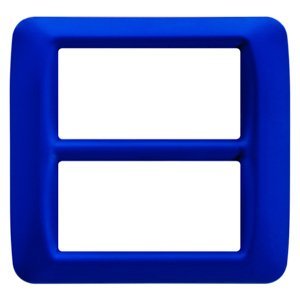 Gewiss Top system díszítőkeret - Technopolimer - Fényes felület - 8 férőhely (4+4 átfedés) - Jazz kék - System termékfotó