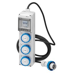 Gewiss Q-din 5 acs - Mobil - Kábelleldugóval - 3 3P+E 16A IEC309 - IP65 termékfotó