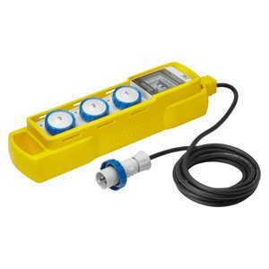 Gewiss Q-din 5 acs - Mobil - Ütésálló házzal - 3 2P+E 16A iec 309 - IP44 termékfotó