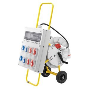 Gewiss Q-din 20 acs - Mobil - Hordozó állvánnyal - 2 2P+E 16A IEC309 + 2 3P+E 16A iec 309 + 2 3P+E 32A IEC309 + 2 német szabványú csatlakozó-aljzat 16A-IP44 termékfotó