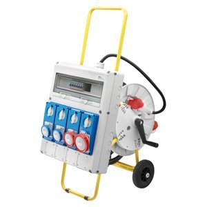 Gewiss Q-din 20 acs - Mobil - Hordozó állvánnyal - 2 2P+E 16A IB + 1 3P+E 16A IB + 1 3P+E 32A IB - IP65 termékfotó