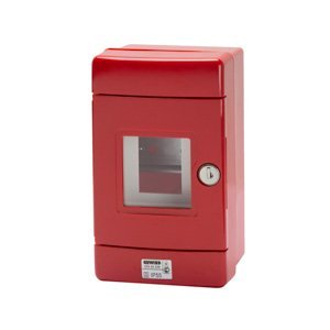 Gewiss Vízmentes vészjelző tokozat din sínnel - 4 modul EN50022 - Piros RAL 3000 termékfotó