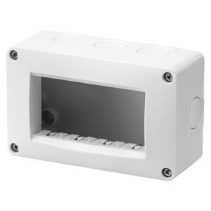 Gewiss Önálló üres szerelvénydoboz - IP40 védelemmel - 4 férőhelyes - RAL 7035 szürke - CHORUSMART