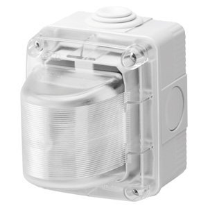 Gewiss Jelzőlámpák - 15W - 230V - Átlátszó fénykibocsátó - IP55 - Szürke RAL 7035 termékfotó