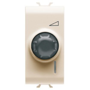 Gewiss EL .szabályozógomb váltókapcsolóval - 230 V AC 50/60Hz - Rezisztív 100-500W / induktív 100-500VA - 1 modulos - Elefántcsont színű - CHORUSMART termékfotó