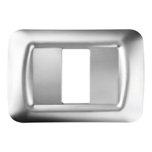 Gewiss Top system díszítőkeret - Technopolimer - Fényes felület - 1 férőhely - Világos króm - System termékfotó