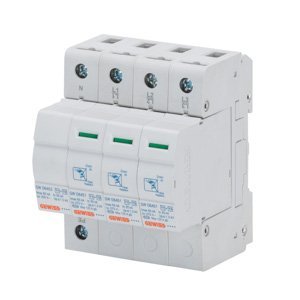 Gewiss Lst - Túlfeszültség védelmi készülék - 3P+N 12,5KA - Tip: 1+2 - 4 modul