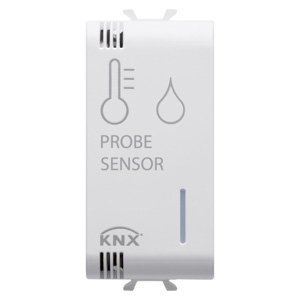 Gewiss KNX/EASY HŐMÉRSÉKLET/PÁRATARTALOM érzékelő - 1 modulos - Szatén fehér - CHORUSMART