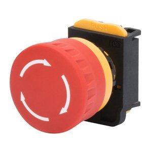 Gewiss Gombafejű vészjelző nyomógomb kerek átmérő: 40MM rögzítőmechanizmussal nem megvilágított