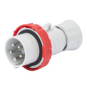 Gewiss Egyenes csatl. dugó HP - Fázisfordítós - IP66/IP67/IP68/IP69 - 3P+N+E 32A 380-415V - Piros - 6H - Csavaros vezetékbekötésű termékfotó