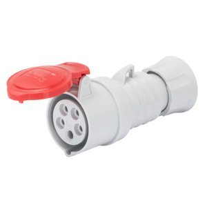 Gewiss HP egyenes csatlakozó-aljzat - IP44/IP54 - 3P+N+E 16A 440-460V 60HZ - Piros - 11H - Csavaros vezetékbekötésű termékfotó