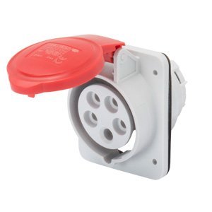 Gewiss 10° beépíthető süllyesztett csatl. -aljzat HP - IP44/IP54 - 3P+N+E 16A 440-460V 60HZ - Piros - 11H - Csavaros vezetékbekötésű termékfotó