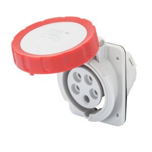Gewiss 10° beépíthető süllyesztett csatl. -aljzat HP - IP66/IP67 - 3P+N+E 16A 440-460V 60HZ - Piros - 11H - Csavaros vezetékbekötésű termékfotó