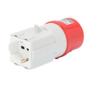 Gewiss System adapter - Háztartási ÉS ipari használatra IP44 - Csatlakozó-aljzat 3P+N+E 16A 400V ac 50/60HZ - 1 csatlakozó dugó 2P+E 16A kombinált (P30/P17) termékfotó