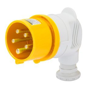 Gewiss 90° csatlakozódugó - IP44 - 3P+N+E 32A 100-130V 50/60HZ - Sárga - 4H - Csavaros vezetékbekötésű termékfotó