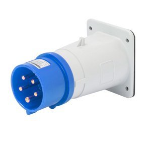 Gewiss Beépíthető süllyesztett egyenes csatlakozódugó - IP44 - 3P+E 16A 200-250V 50/60HZ - Kék - 9H - Csavaros vezetékbekötésű termékfotó