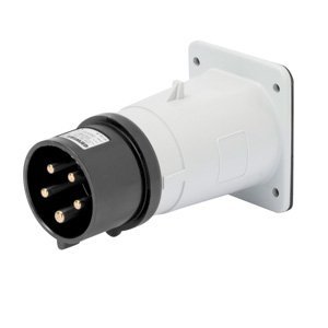 Gewiss Beépíthető süllyesztett egyenes csatlakozódugó - IP44 - 3P+N+E 32A 480-500V 50/60HZ - Fekete - 7H - Csavaros vezetékbekötésű termékfotó