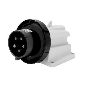 Gewiss 90° felületre szerelhető csatlakozódugó (bemenet) - IP67 - 3P+N+E 32A 480-500V 50/60HZ - Fekete - 7H - Csavaros vezetékbekötésű termékfotó