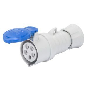 Gewiss HP egyenes csatlakozó-aljzat - IP44/IP54 - 3P+N+E 16A 200-250V 50/60HZ - Kék - 9H - Rugós vezetékbekötésű termékfotó