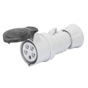 Gewiss HP egyenes csatlakozó-aljzat - IP44/IP54 - 3P+E 32A 480-500V 50/60HZ - Fekete - 7H - Csavaros vezetékbekötésű termékfotó