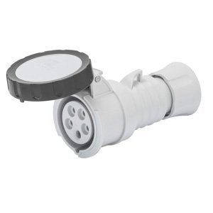Gewiss HP egyenes csatl. -aljzat - IP66/IP67/IP68/IP69 - 2P+E 32A 480-500V 50/60HZ - Fekete - 7H - Csavaros vezetékbekötésű termékfotó